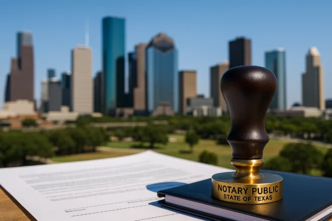 Professional mobile notary services in Houston